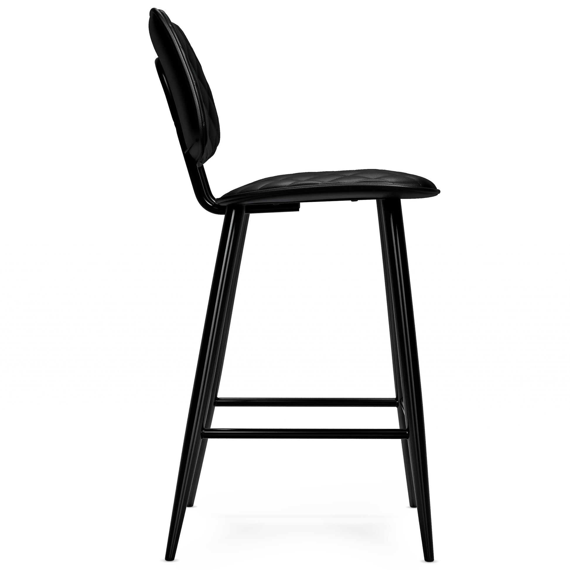 Black Wood Counter Height Stools Set of 2