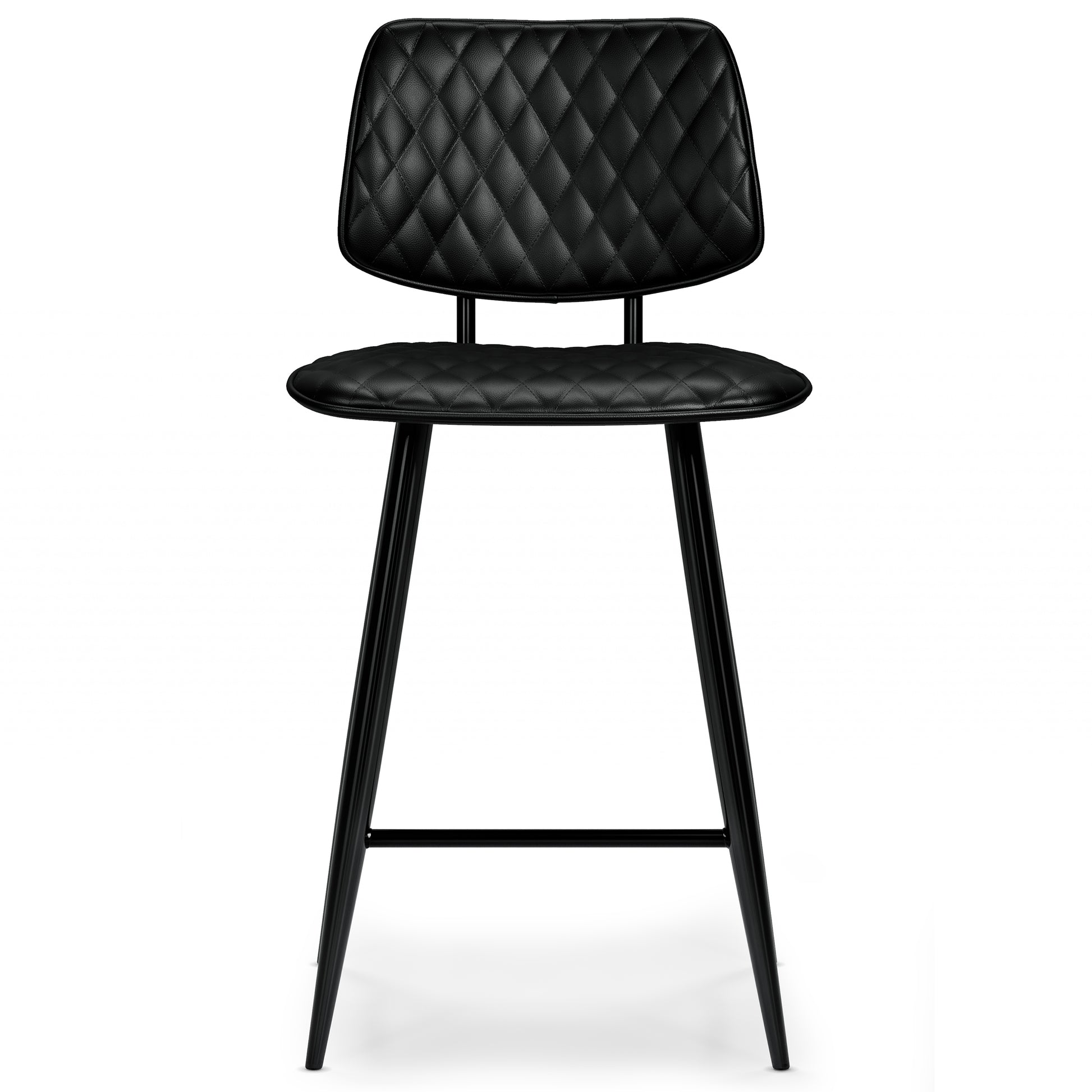 Black Wood Counter Height Stools Set of 2