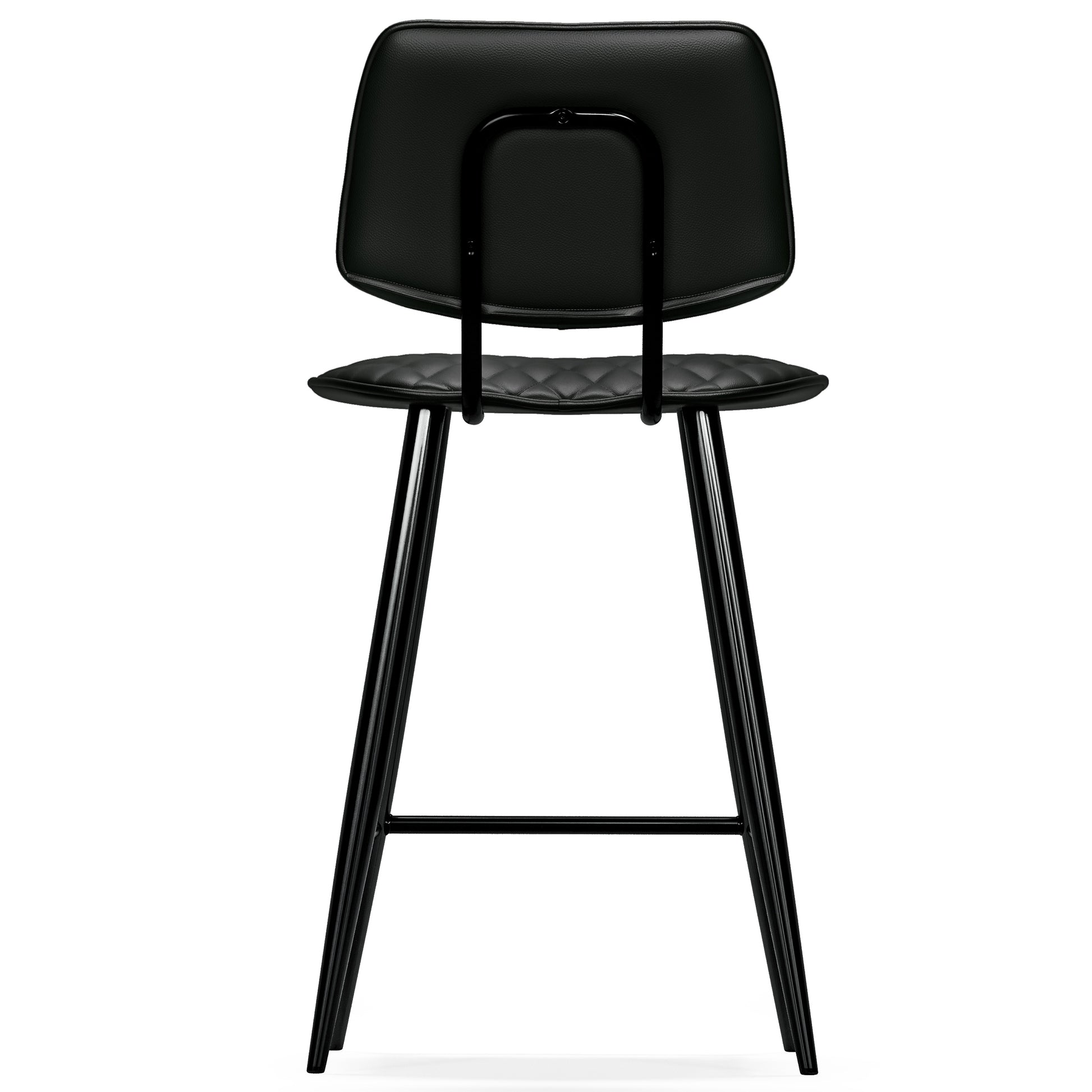 Black Wood Counter Height Stools Set of 2