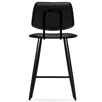 Black Wood Counter Height Stools Set of 2