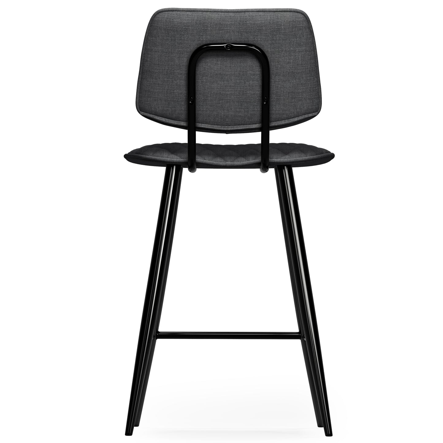 Raya Counter Height Stool Set - Charcoal Wood & Metal Comfort