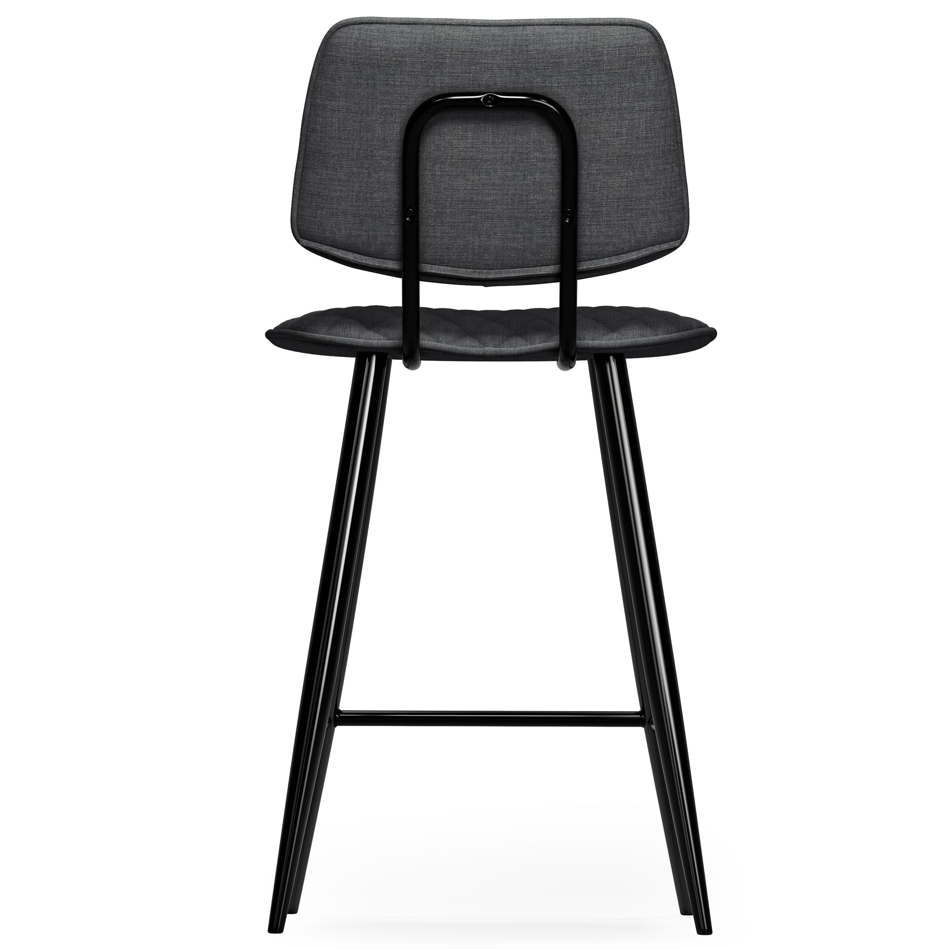 Raya Counter Height Stool Set - Charcoal Wood & Metal Comfort