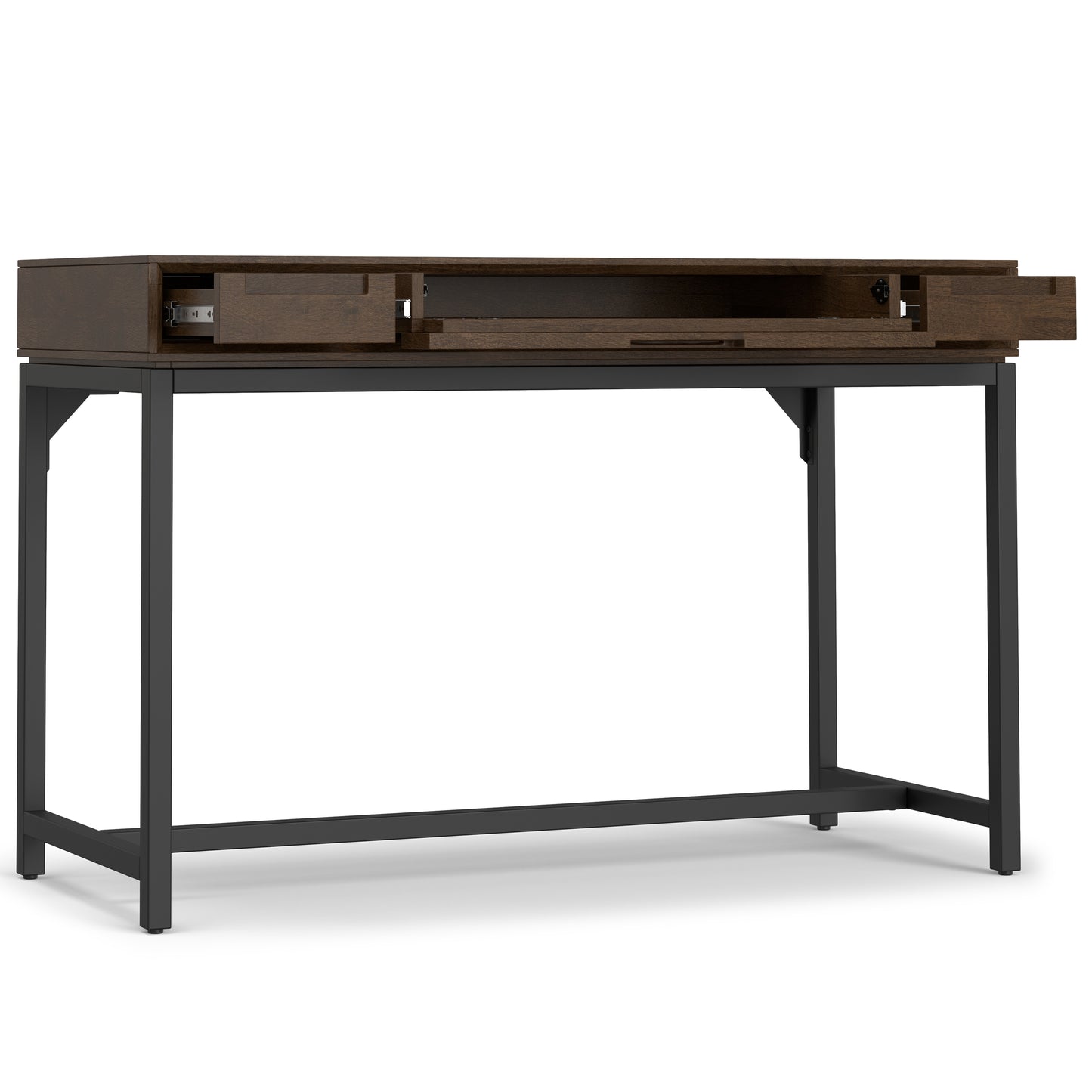Banting Mid Century Small Desk - Walnut Brown Home Office Storage