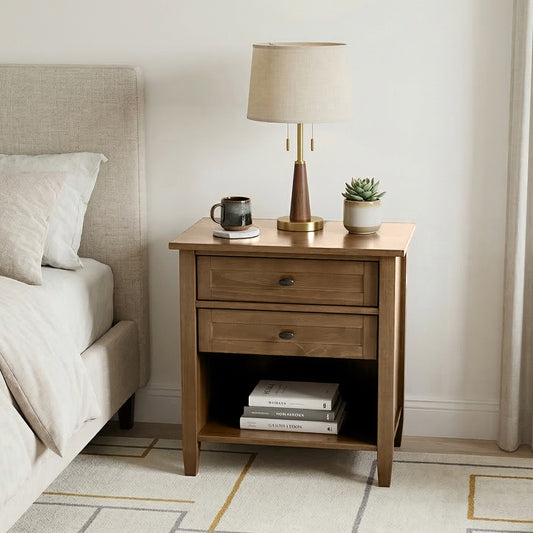 Warm Shaker Bedside Table
