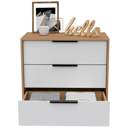 Kaia 3 Drawer Dresser - Multicolor, Modern Style for Bedroom