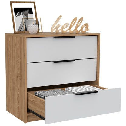 Kaia 3 Drawer Dresser - Multicolor, Modern Style for Bedroom