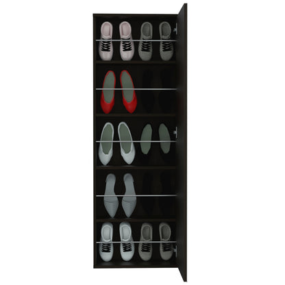 Black 54" Modern Bedroom Shoe Storage Unit