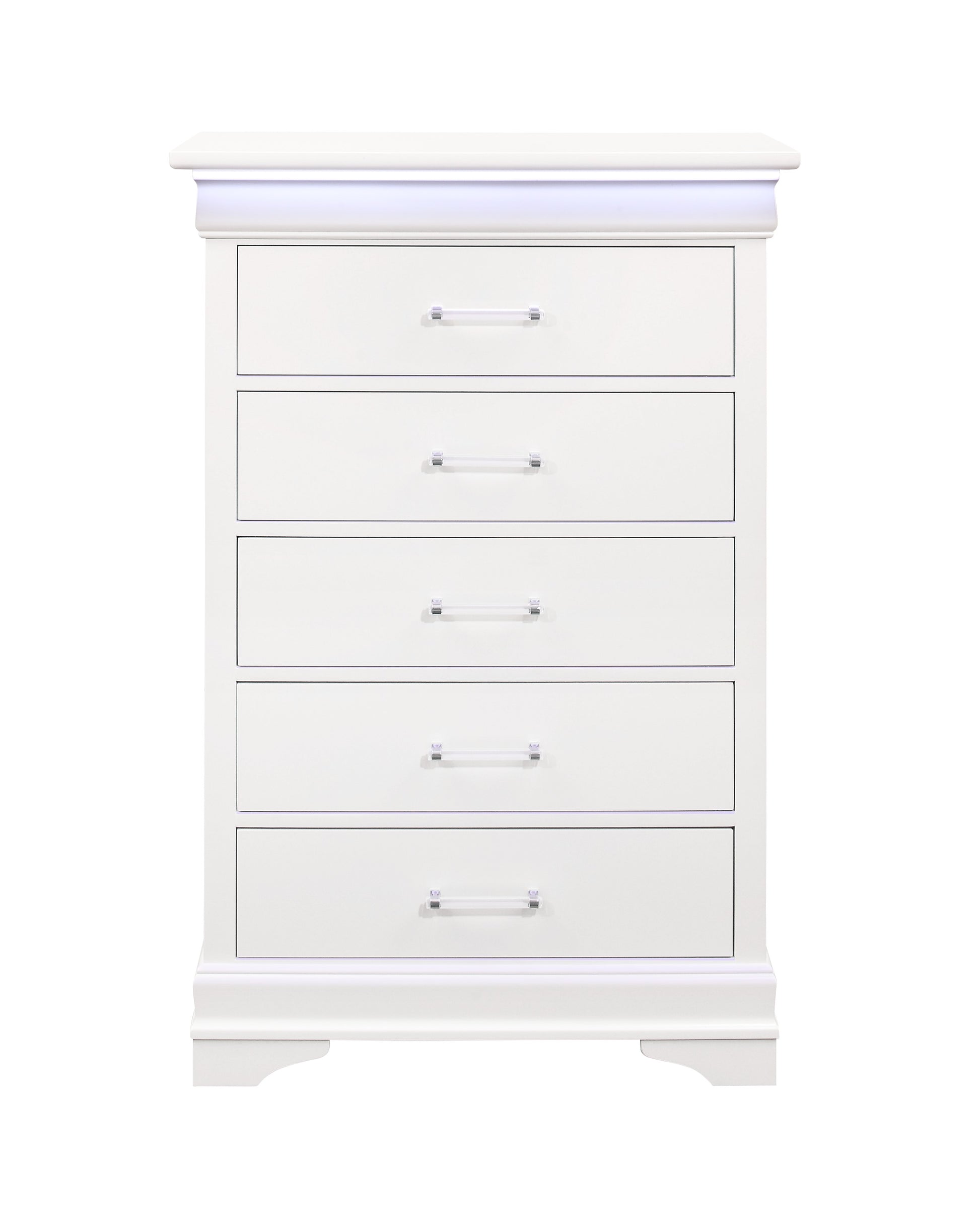 CHARLSTON WHITE CHEST WITH LED