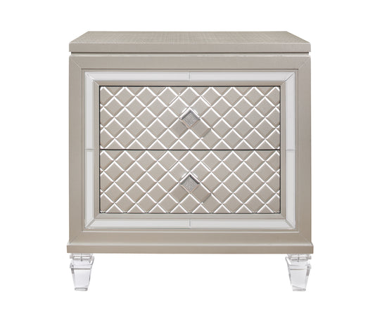 CROSS GLAM CHAMPAGNE NIGHTSTAND