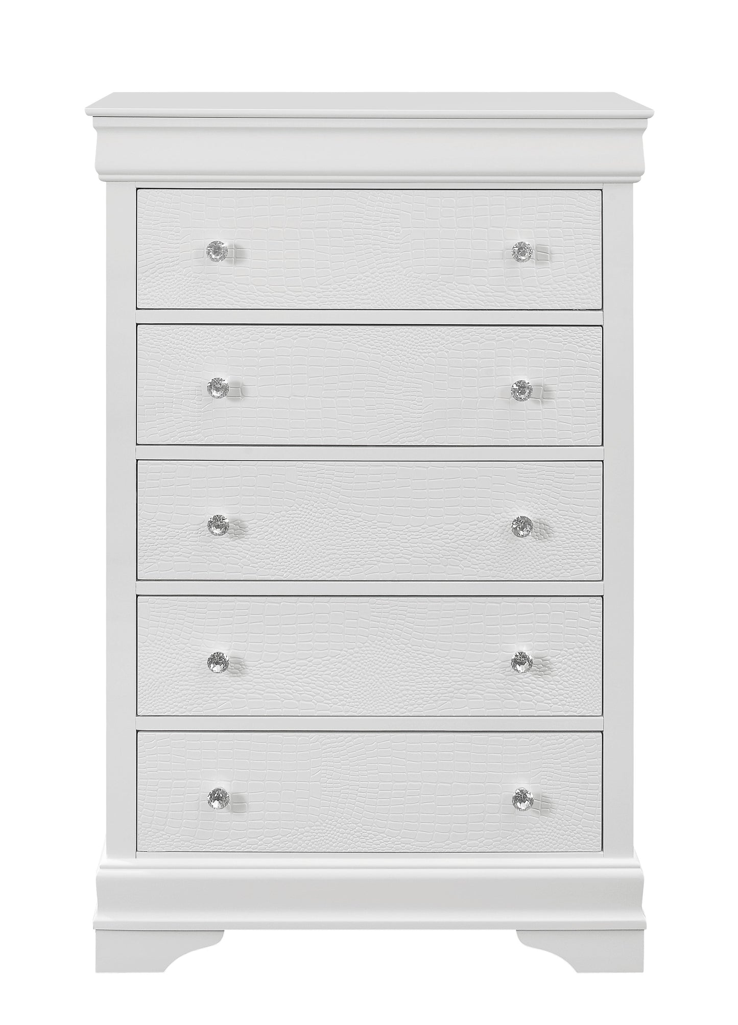 SHAKER CROCODILE METALLIC WHITE CHEST