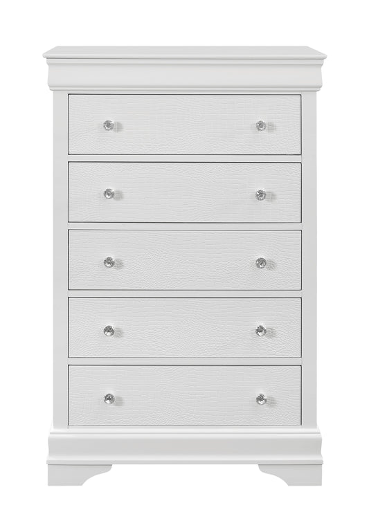 SHAKER CROCODILE METALLIC WHITE CHEST