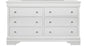 SHAKER CROCODILE METALLIC WHITE DRESSER