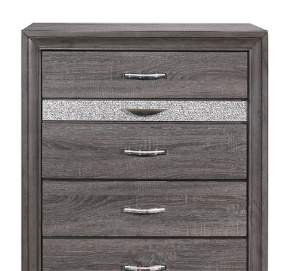 Gray 6 Drawer Dresser - Modern Bedroom Storage