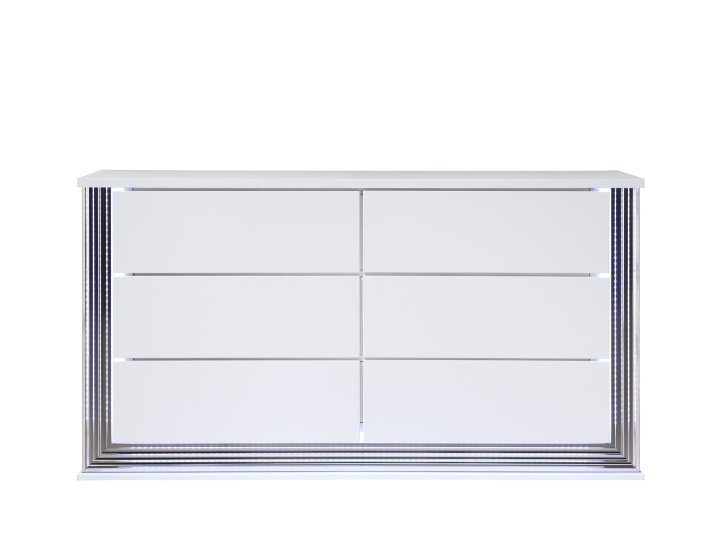 MOON SMOOTH WHITE DRESSER WITH LED