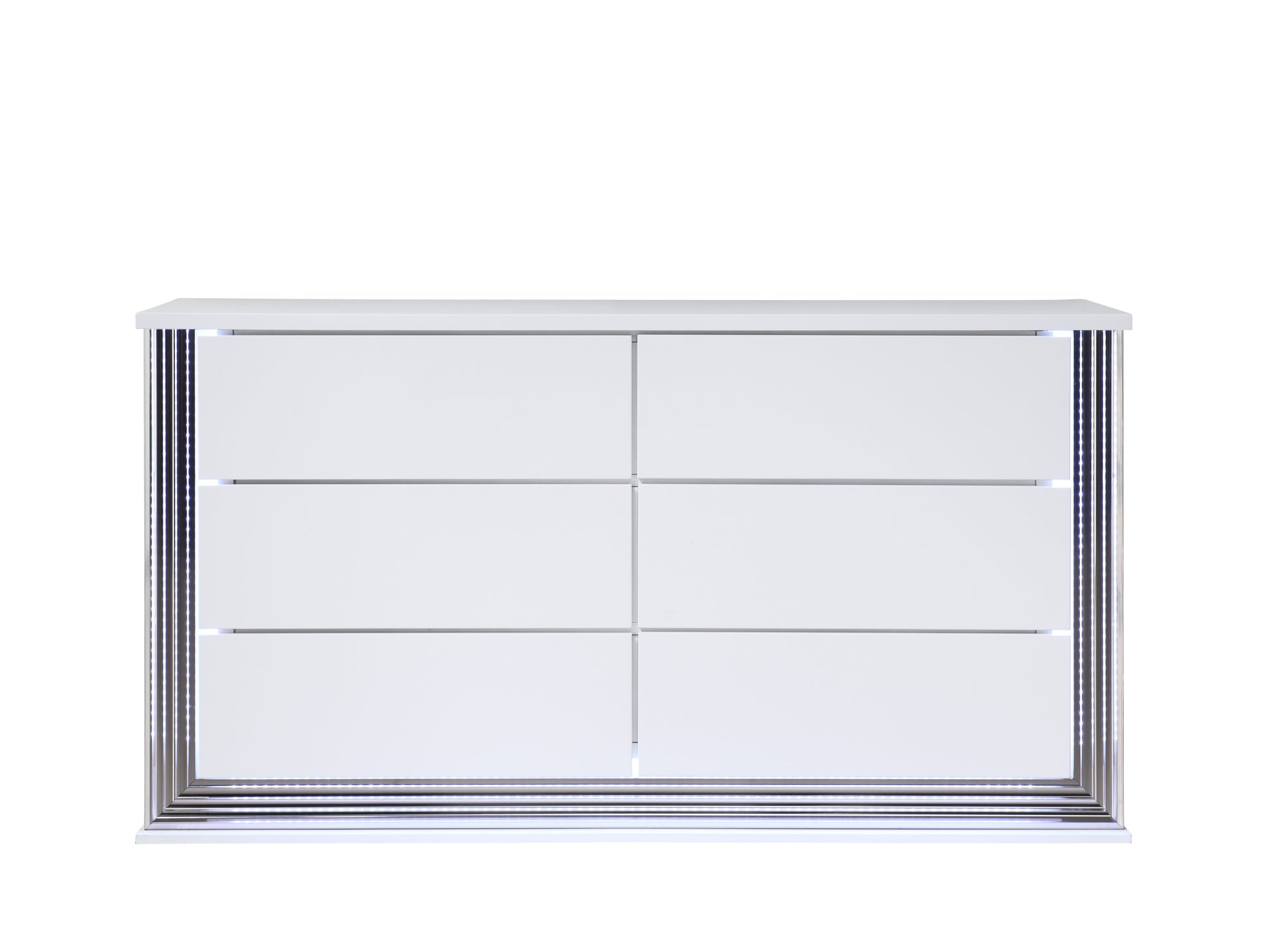 MOON SMOOTH WHITE DRESSER WITH LED
