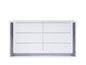 MOON SMOOTH WHITE DRESSER WITH LED