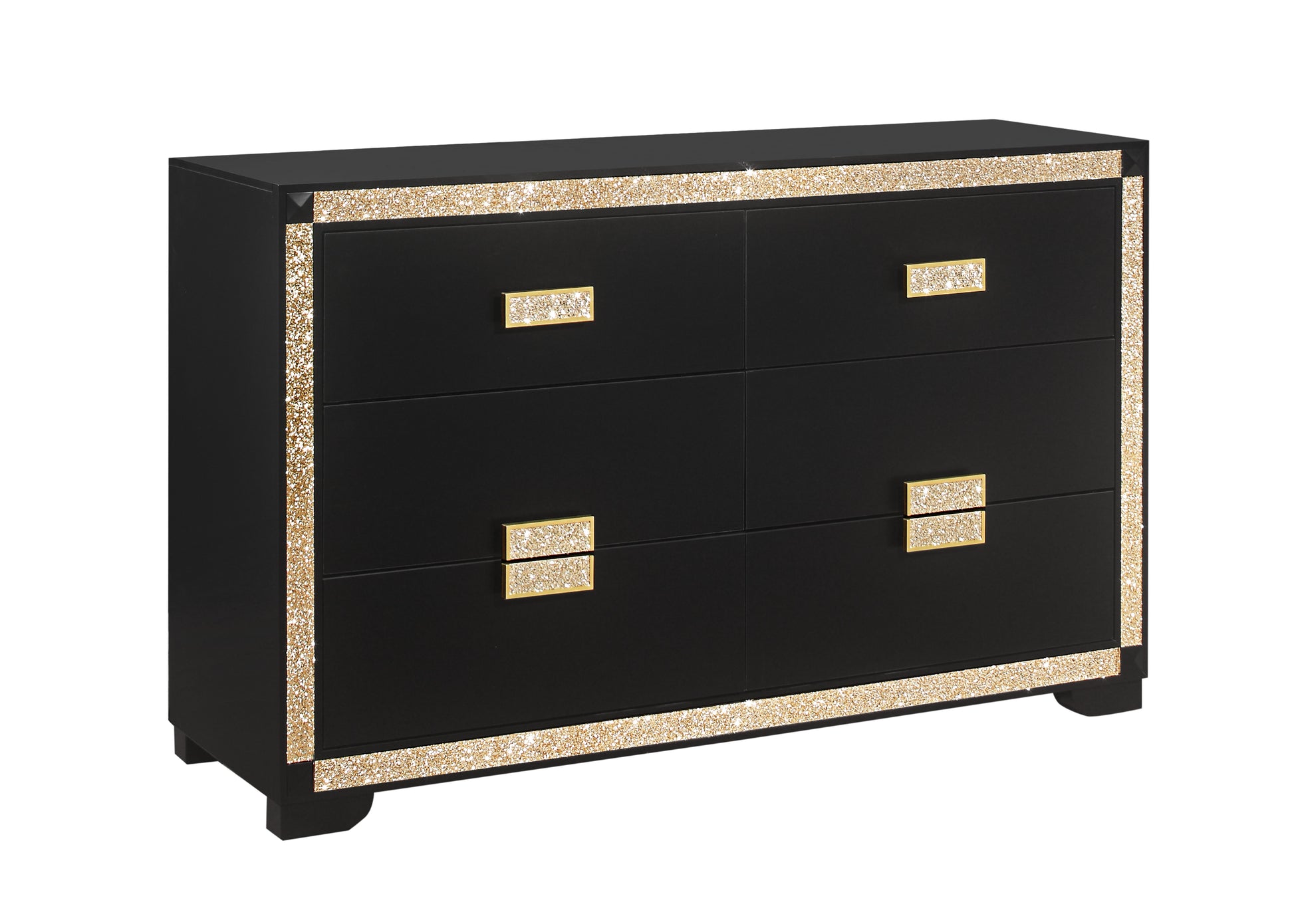 LIVELY BLACK/GOLD DRESSER