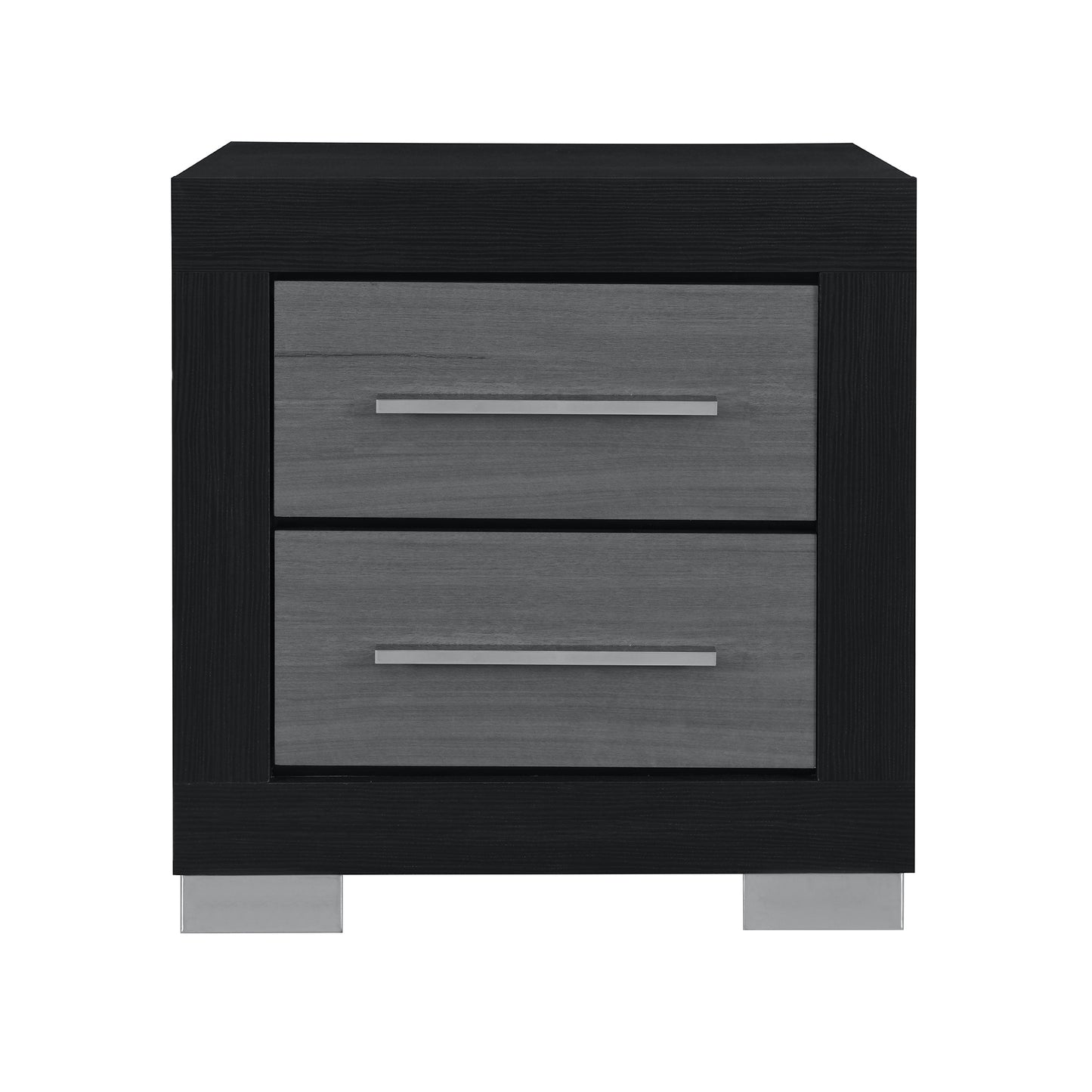 ELSA BLACK AND GREY NIGHTSTAND
