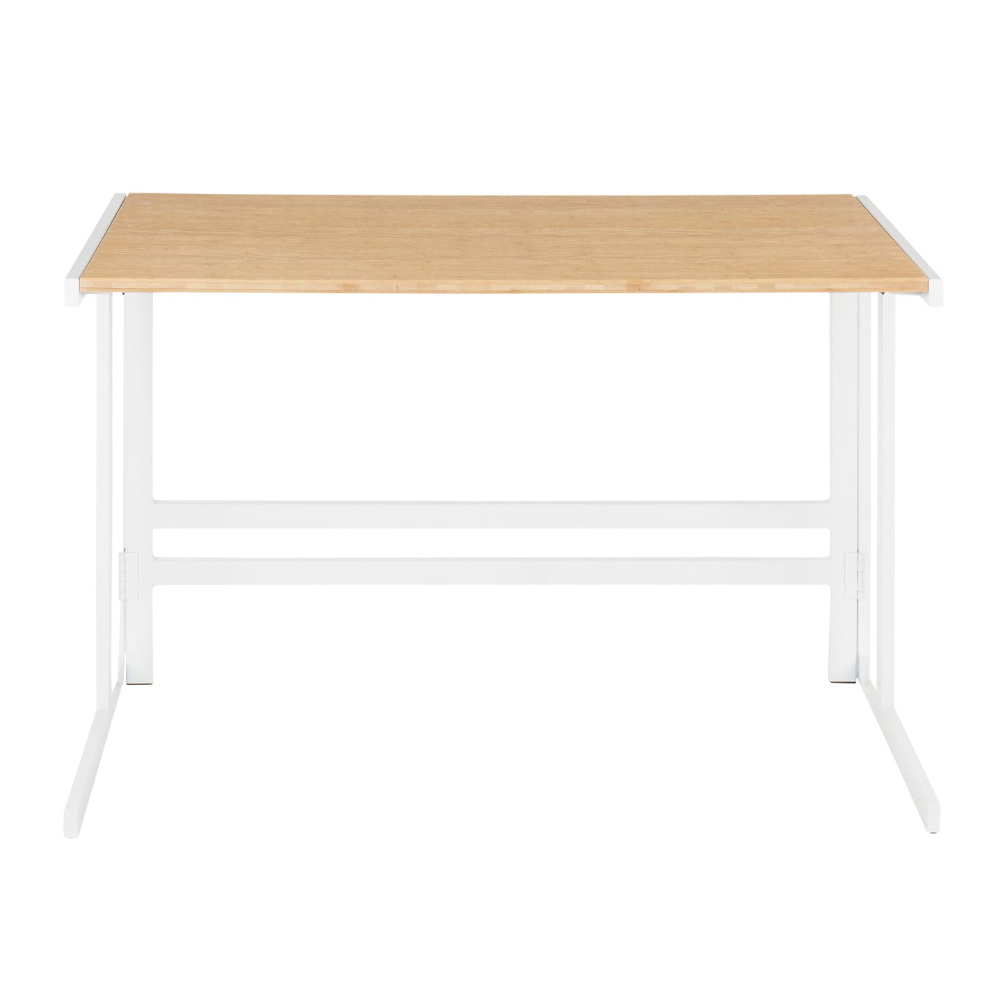 Roman Industrial Office Desk - Bamboo, Natural Finish