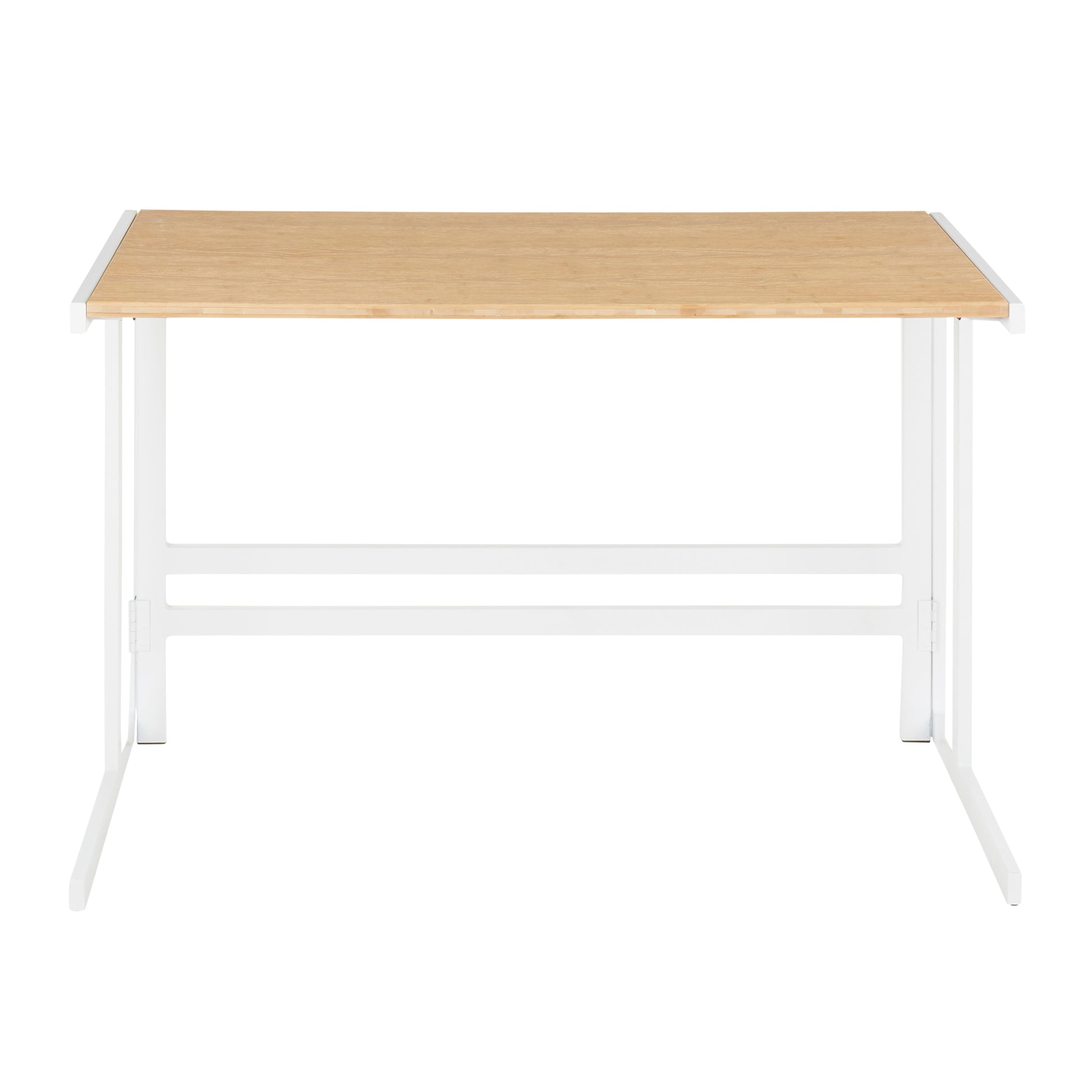 Roman Industrial Office Desk - Bamboo, Natural Finish