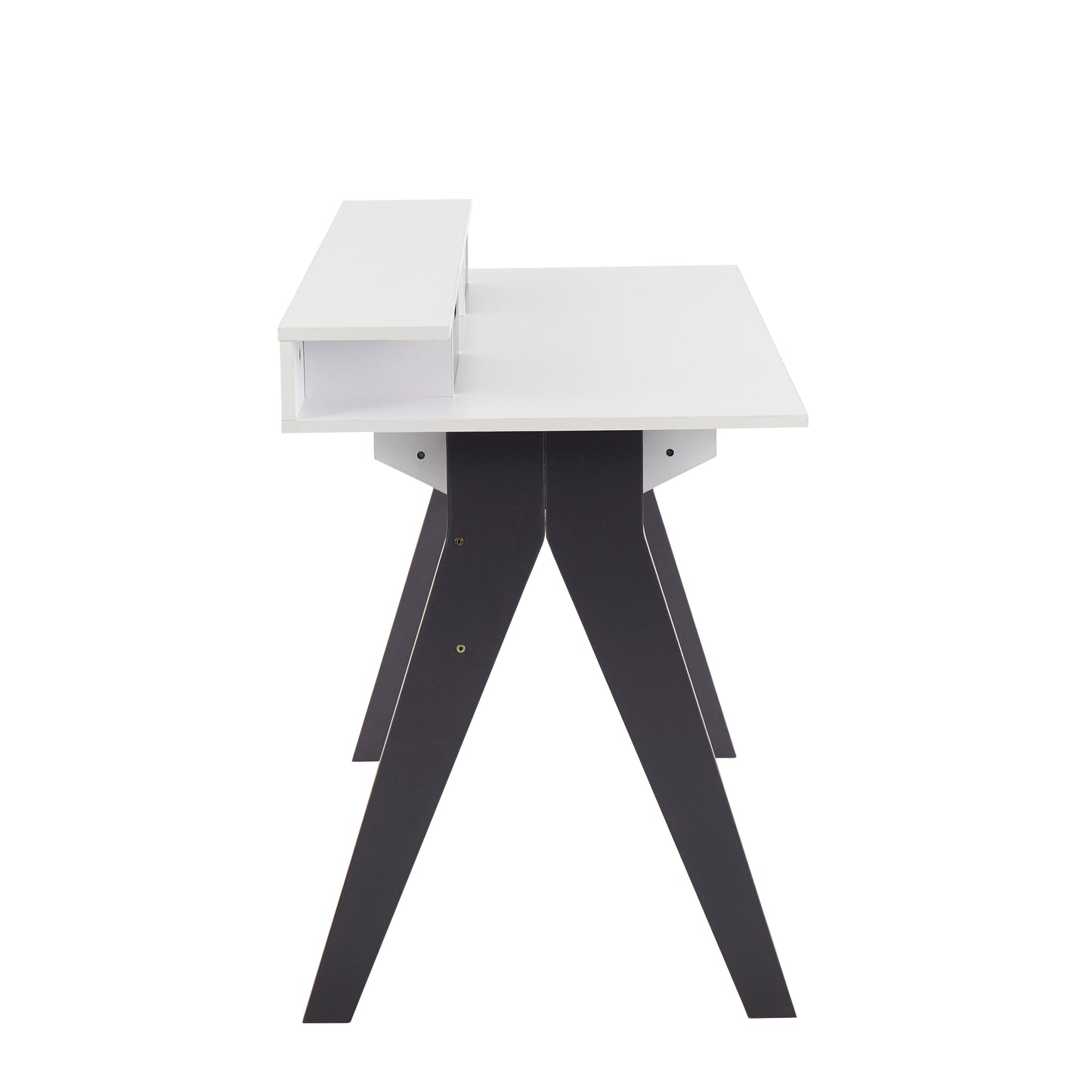 White Wood Wishbone Desk - Contemporary Office Table for Home Office
