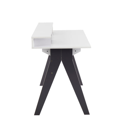 White Wood Wishbone Desk - Contemporary Office Table for Home Office
