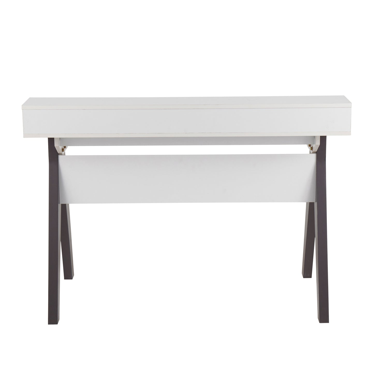 White Wood Wishbone Desk - Contemporary Office Table for Home Office
