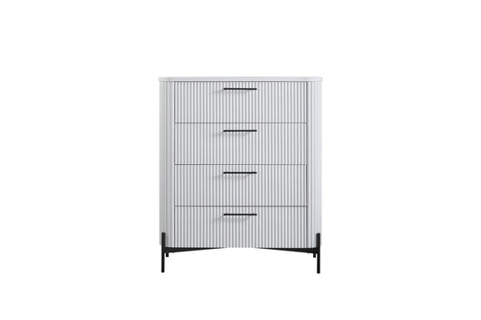 4 Drawer Chest - White
