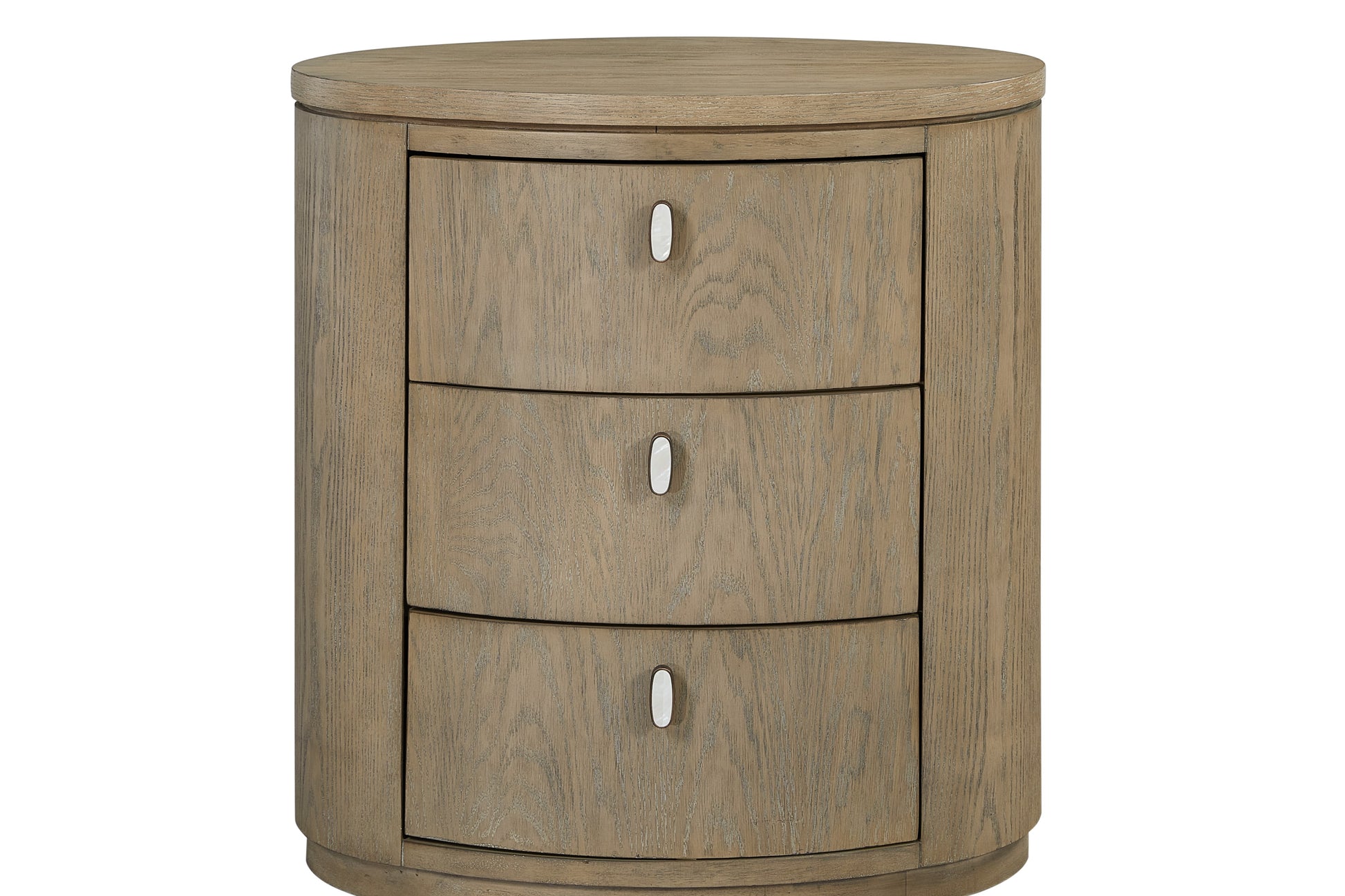 Beige Solid Wood Nightstand - 18x26x27.5"