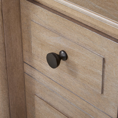 Sand Finish Solid Wood Dresser - 58" Wide for Bedroom