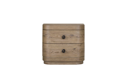 Large 2-Drawer Nightstand in English Knotty Oak