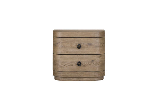 Large 2-Drawer Nightstand in English Knotty Oak