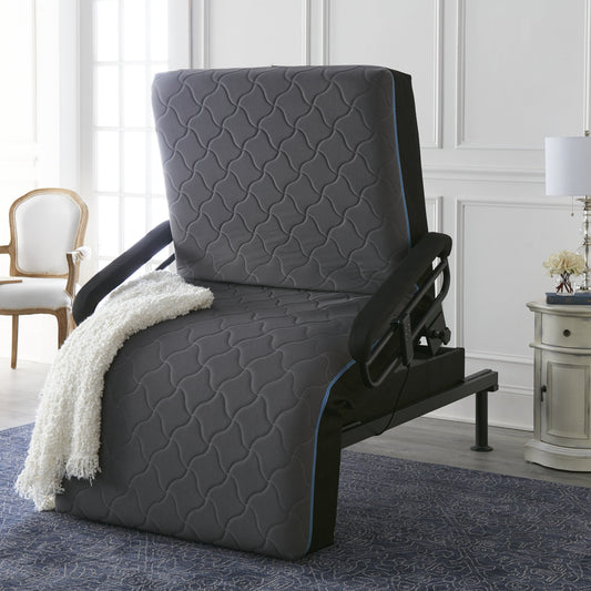 Twin Adjustable Sit to Stand Bed W/ Remote with Convenient Lift Twin