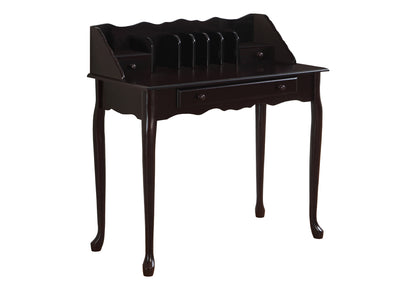 Computer Desk, Home Office, Laptop, Storage Drawers, 36"l, Work, Brown Wood, Traditional