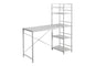 Computer Desk, Home Office, Laptop, Storage Shelves, 48"l, Work, White Laminate, White Laminate, Contemporary, Modern