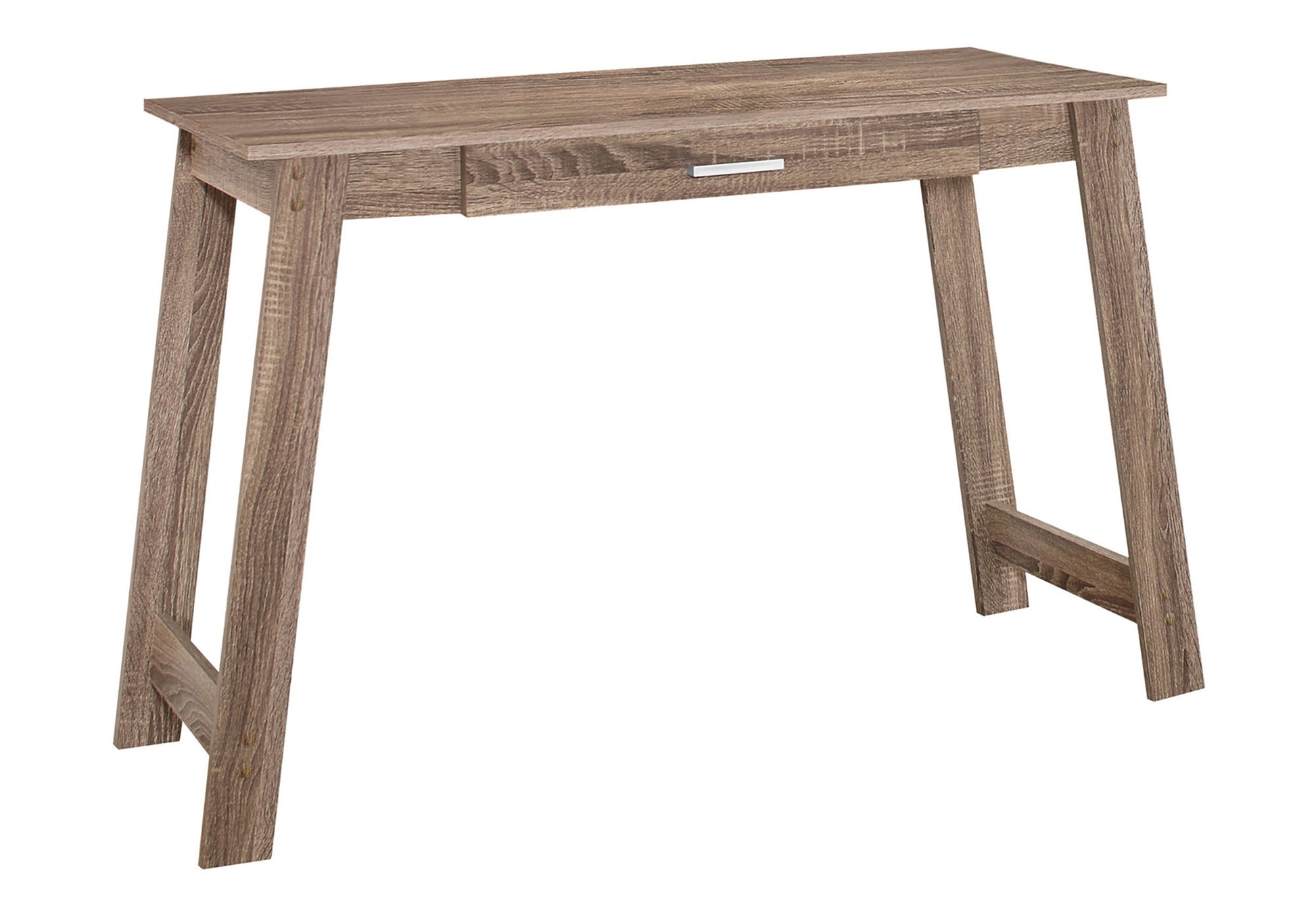 Computer Desk, Home Office, Laptop, Storage Drawers, Work, Brown Laminate, Contemporary, Modern