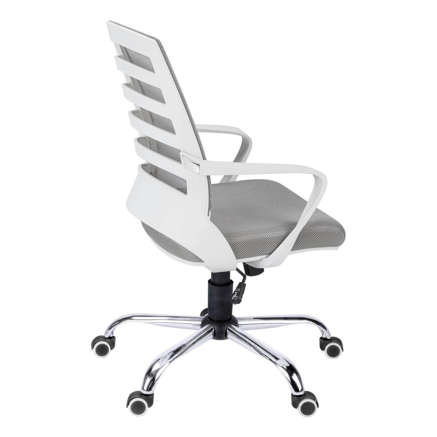 White Adjustable Office Chair with Mesh Seat