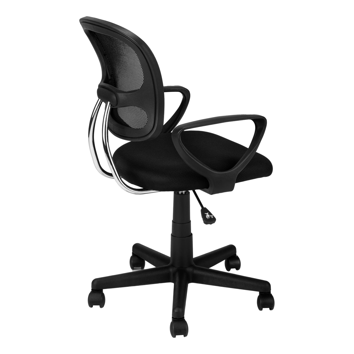 Adjustable Height Office Chair for Kids - Black Mesh for Home Office