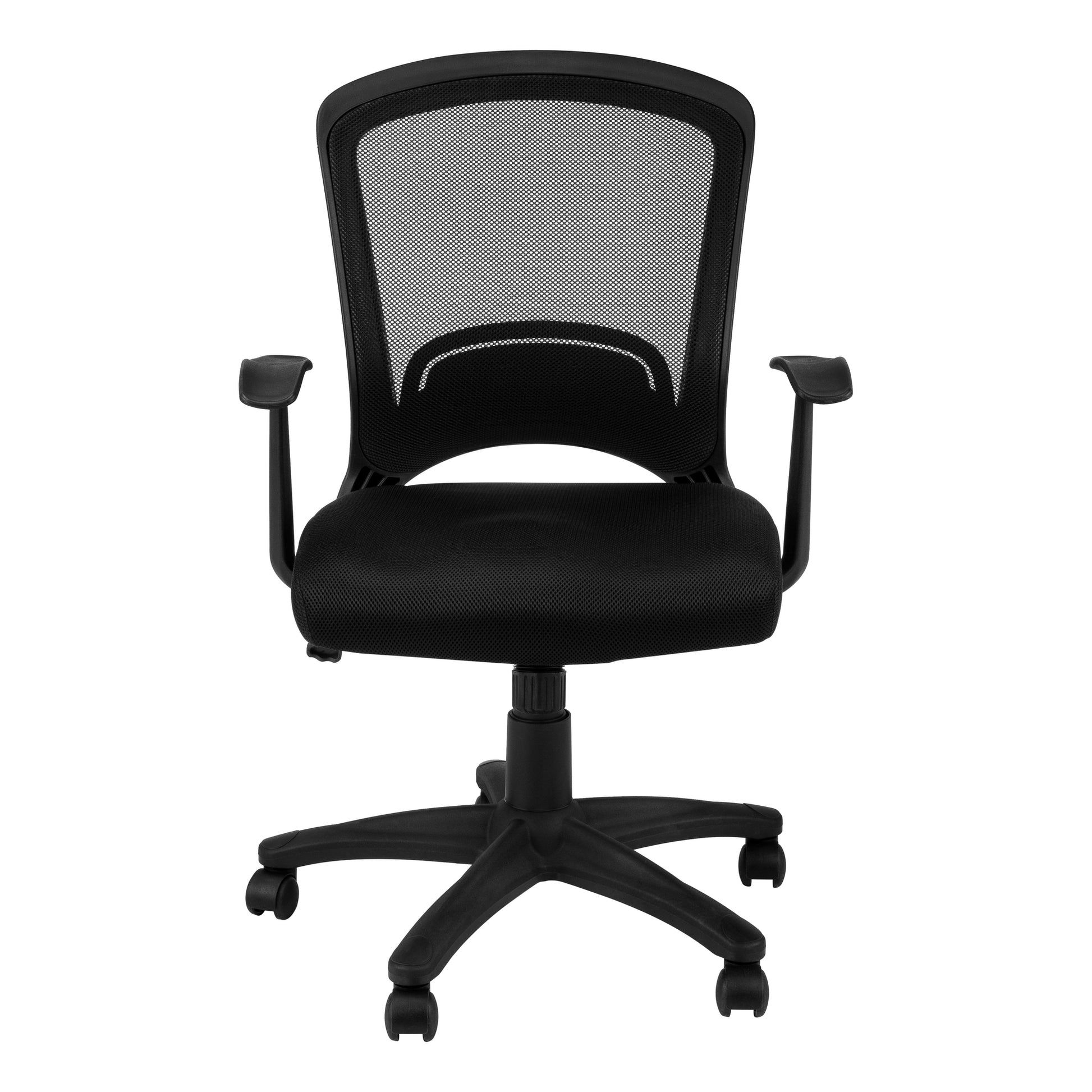 Adjustable Office Chair - Black Mesh, Ergonomic Workstation