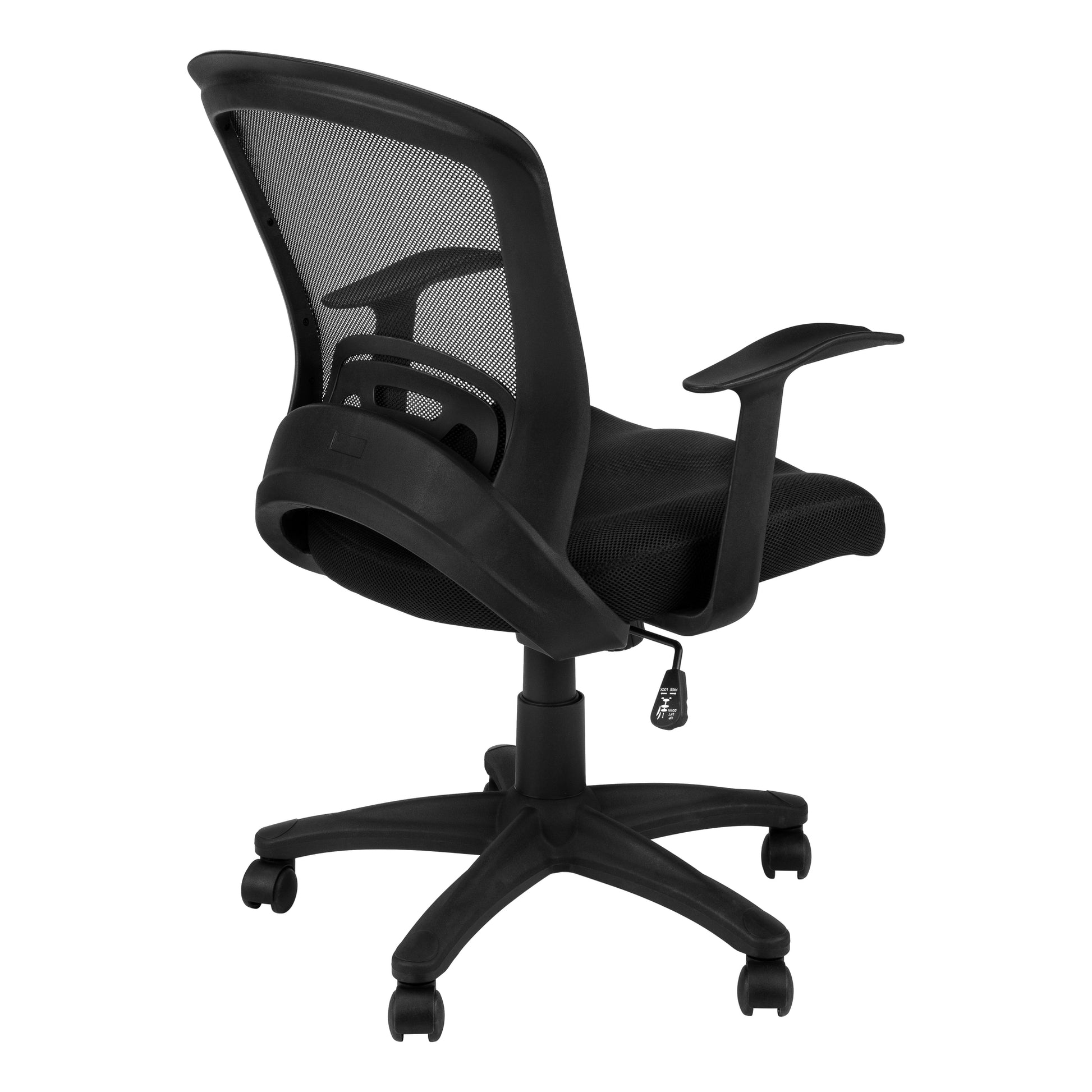 Adjustable Office Chair - Black Mesh, Ergonomic Workstation