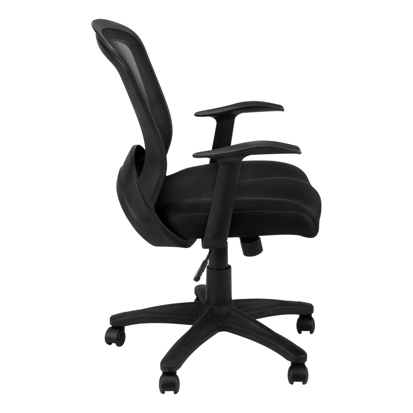 Adjustable Office Chair - Black Mesh, Ergonomic Workstation