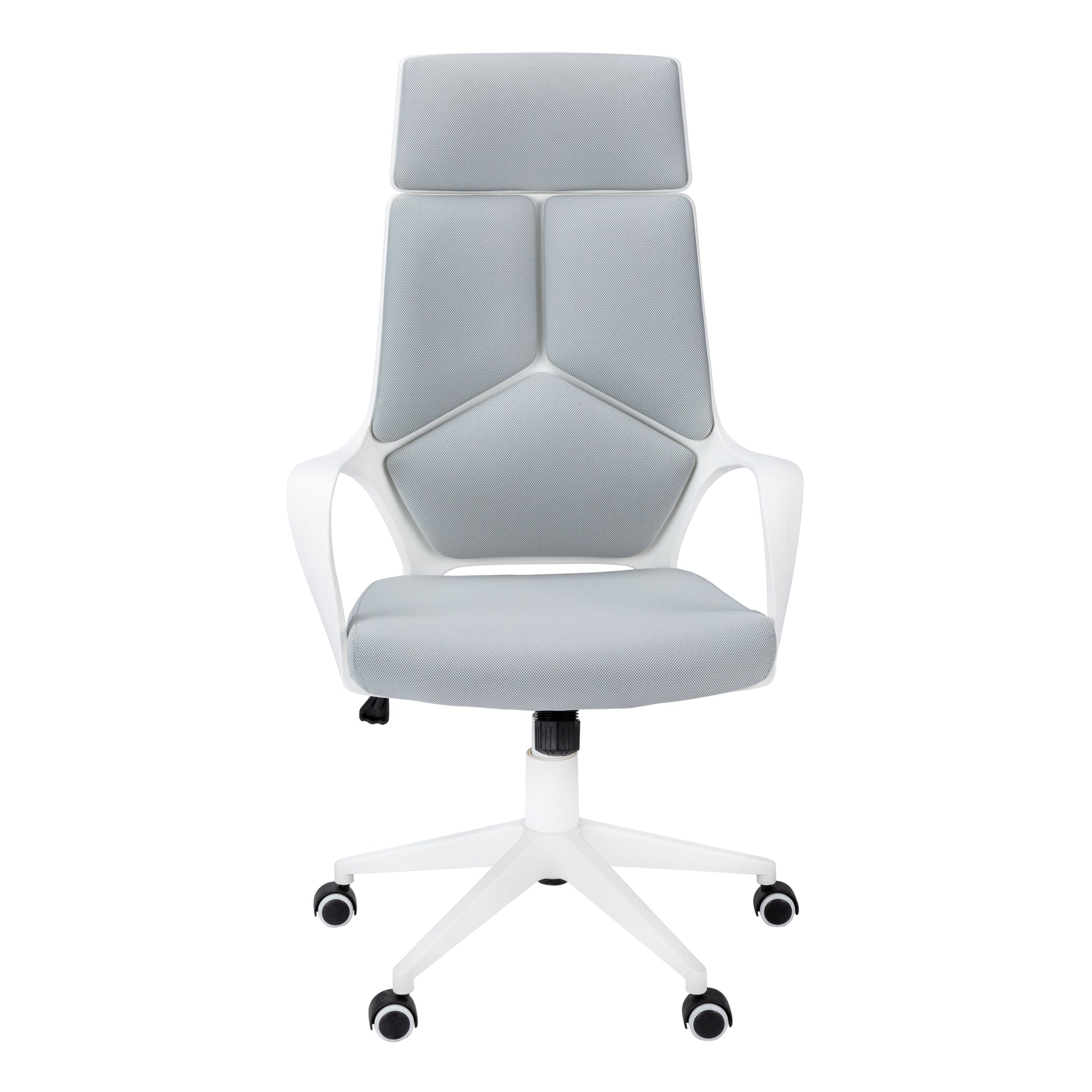 White Adjustable Office Chair - Ergonomic Work Chair