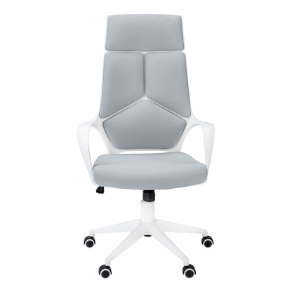 White Adjustable Office Chair - Ergonomic Work Chair