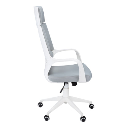 White Adjustable Office Chair - Ergonomic Work Chair