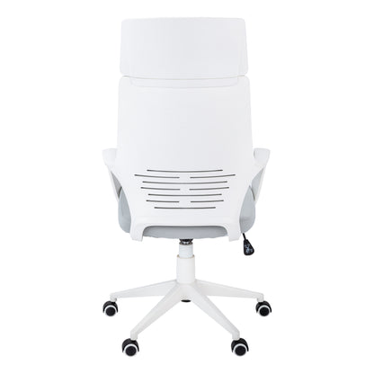 White Adjustable Office Chair - Ergonomic Work Chair