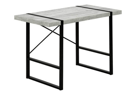 Grey Industrial Computer Desk - 49" L Workstation for Home Office