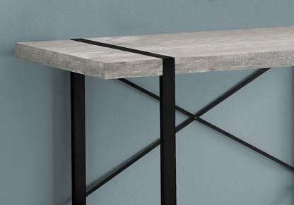 Grey Industrial Computer Desk - 49" L Workstation for Home Office