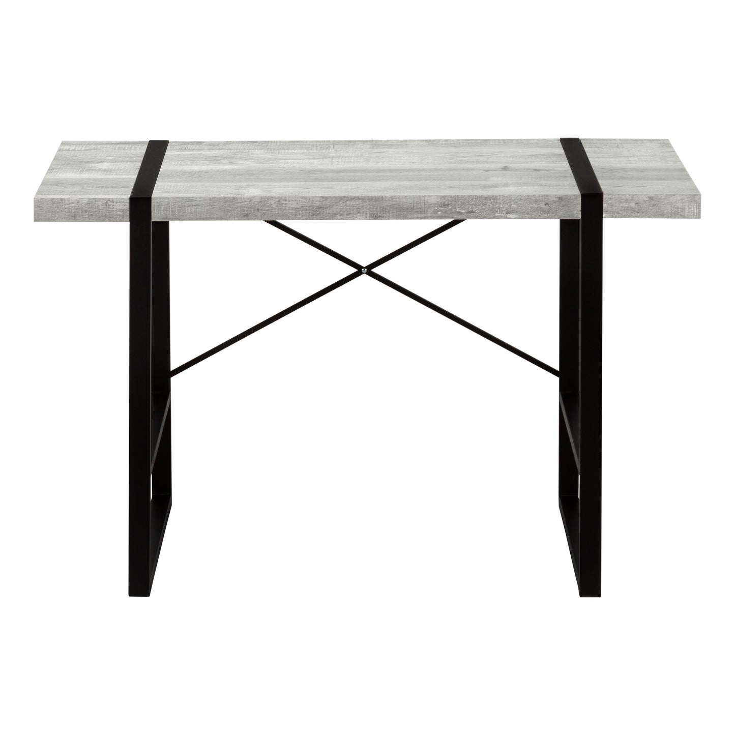 Grey Industrial Computer Desk - 49" L Workstation for Home Office