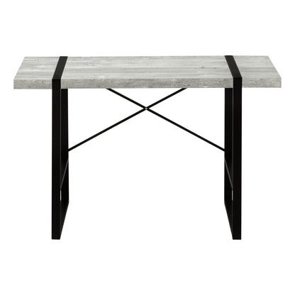 Grey Industrial Computer Desk - 49" L Workstation for Home Office