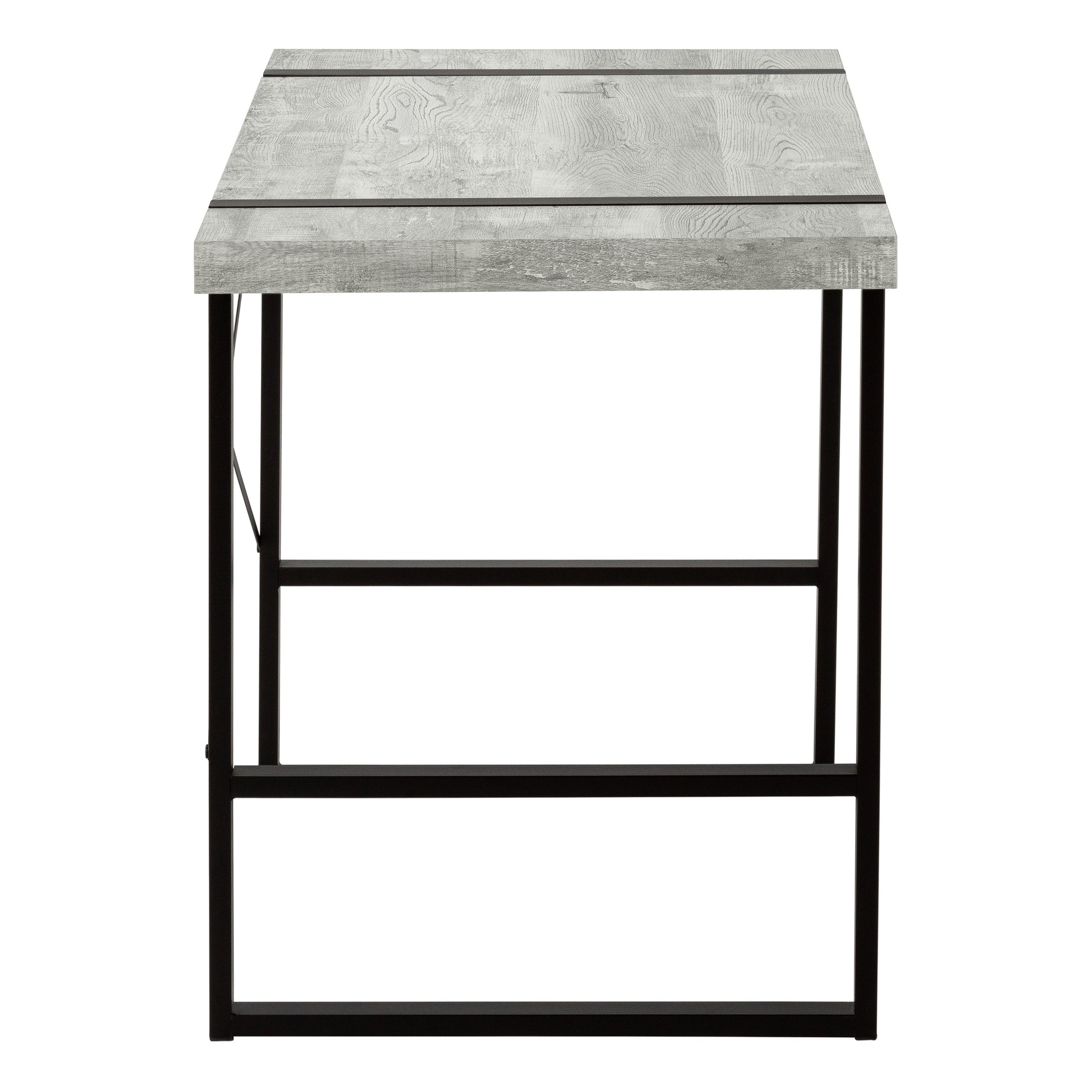 Grey Industrial Computer Desk - 49" L Workstation for Home Office